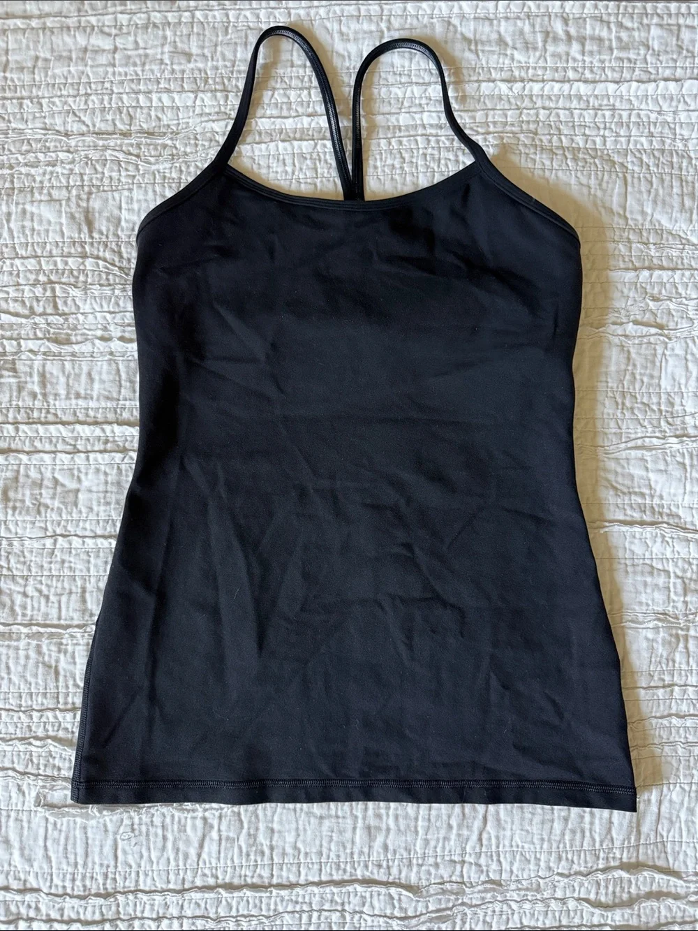 lululemon athletica Black Double-Strap Performance Tank